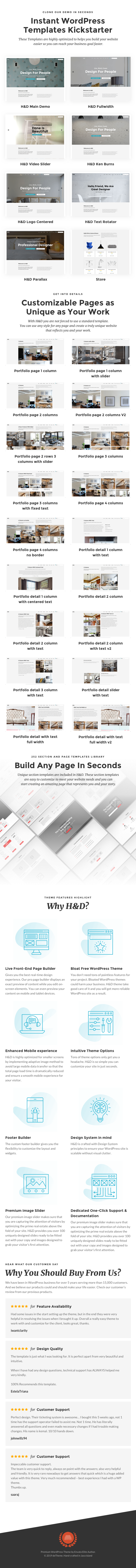 H&D 2.0 - Interior Design WordPress Theme - 1